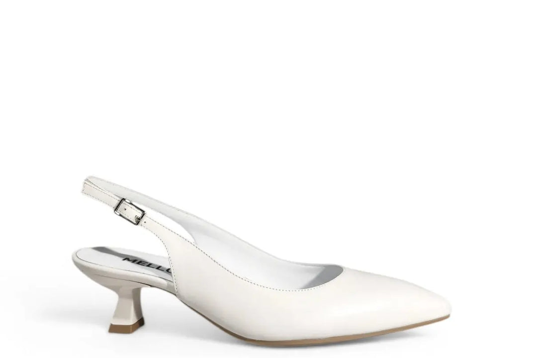 Slingback Melluso bianco - Art. D201 Melluso