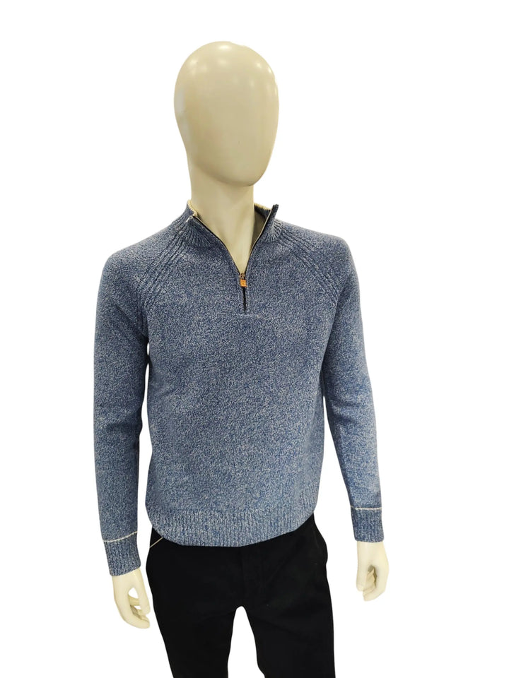 Rodrigo mezza zip azzurro - Dutto calzature