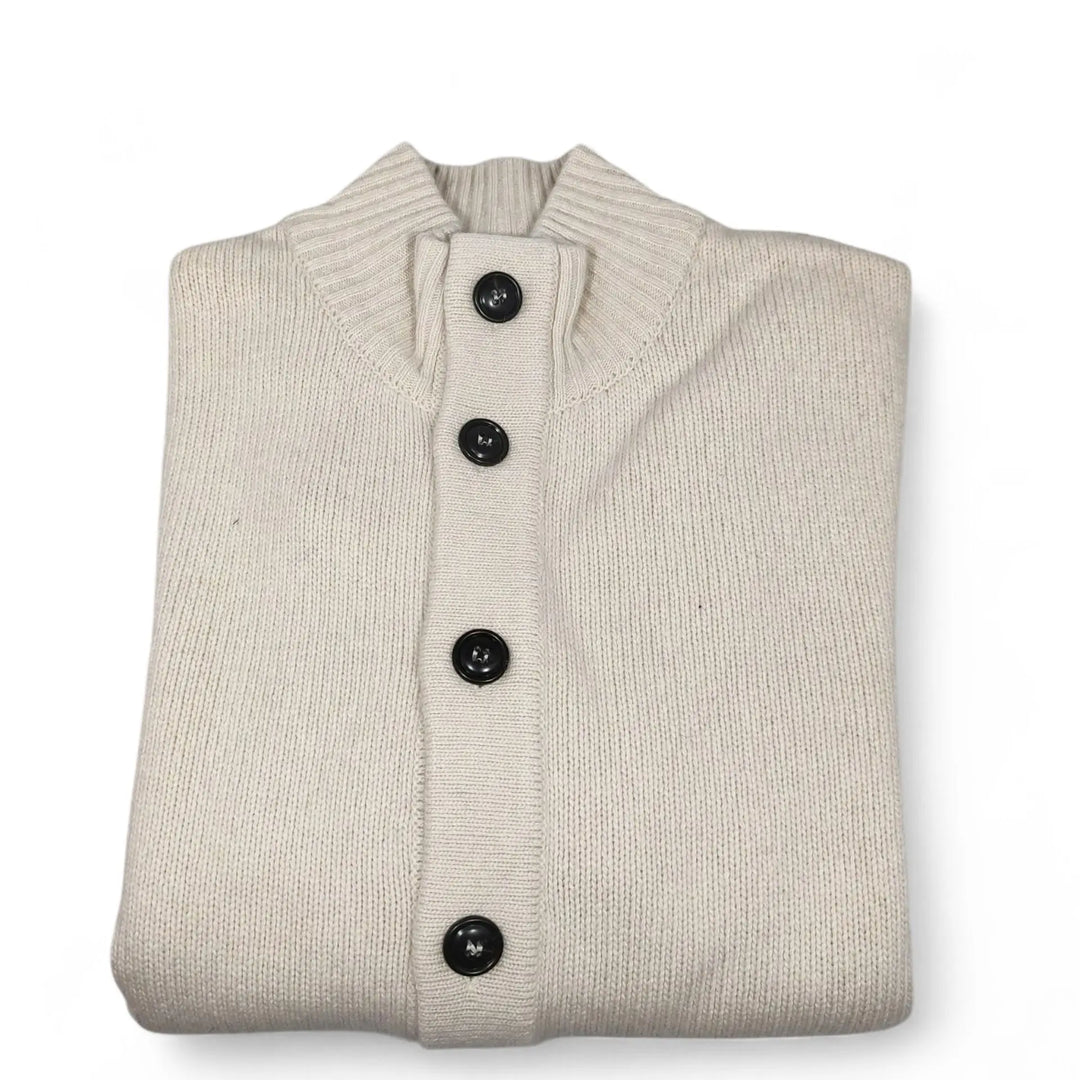 Rodrigo cardigan bottoni latte - Dutto calzature