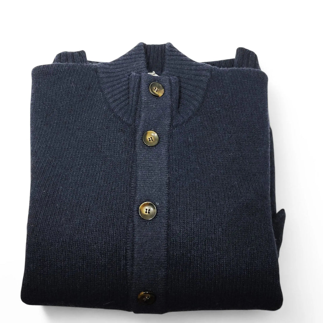Rodrigo cardigan bottoni blu - Dutto calzature