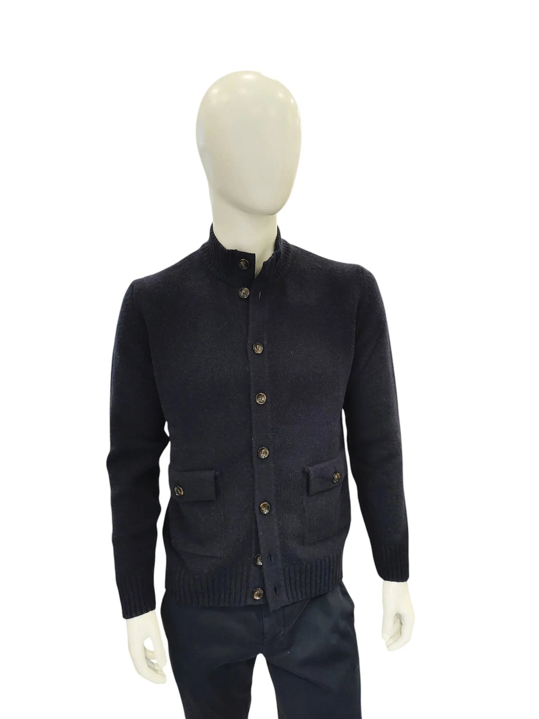 Rodrigo cardigan bottoni blu - Dutto calzature
