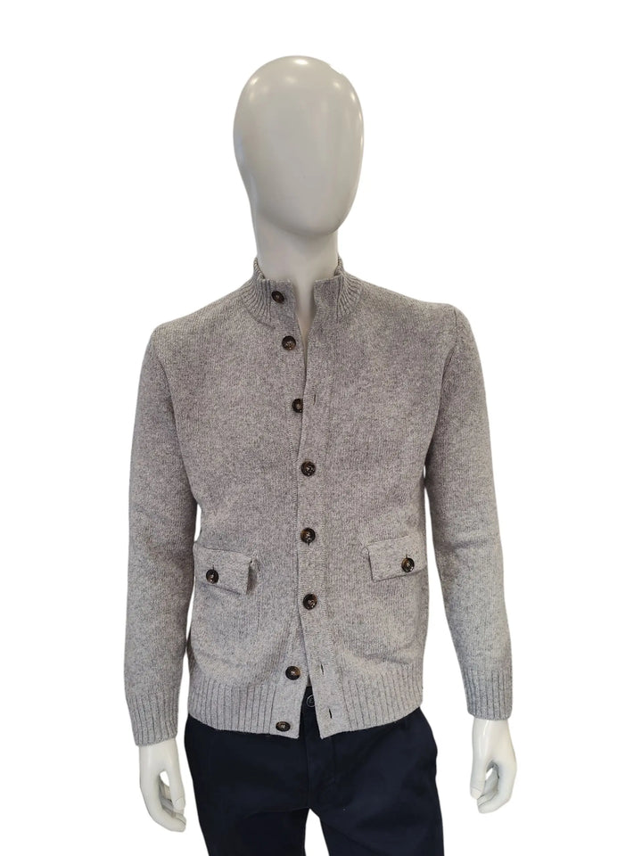 Rodrigo cardigan bottoni grigio - Dutto calzature