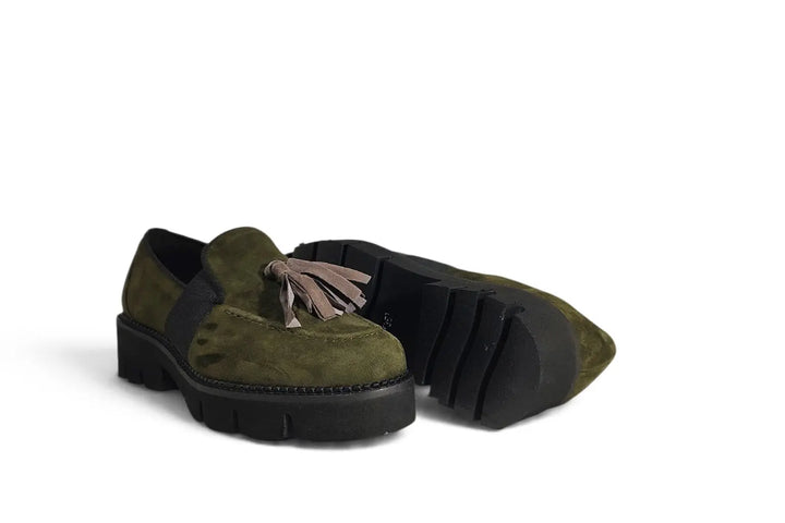 Mocassino Vitulli verdone - art. 36110 - Dutto calzature
