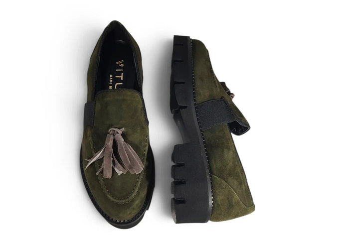 Mocassino Vitulli verdone - art. 36110 - Dutto calzature