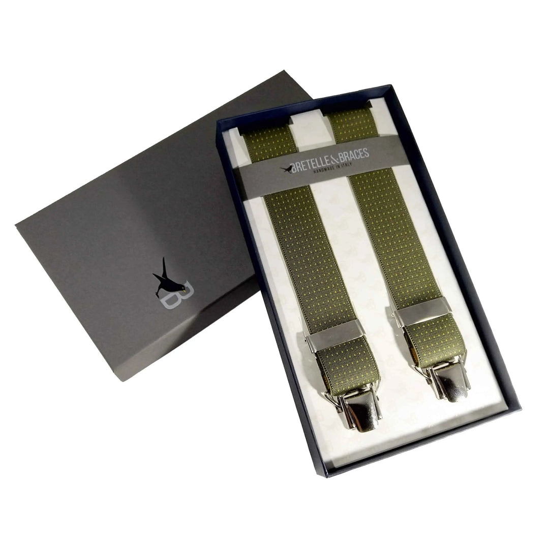 Bretelle&Braces - art. 1204 pois gialli/verde